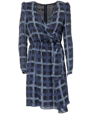 Emporio Armani Wrap Dresses - Blue