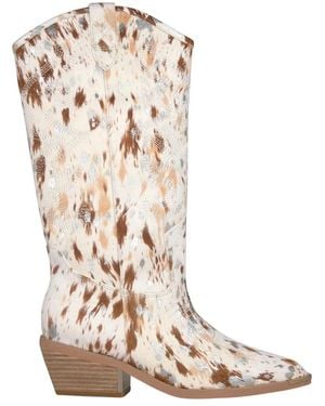 Alma En Pena. Cowboy & Biker Boots - Natural