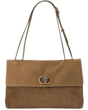 Kurt Geiger Chelsea Large Slouch Flap Bag - Braun