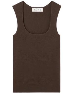 Rohe Sleeveless Tops - Brown