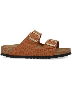 Birkenstock Sliders - Brown