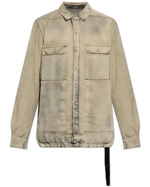 Rick Owens Denim Shirts - Natural