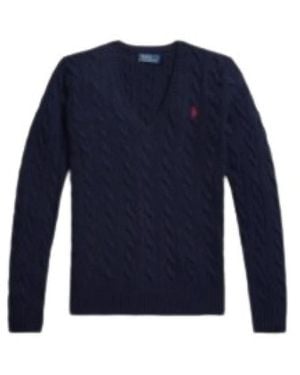 Polo Ralph Lauren V-Neck Knitwear - Blue