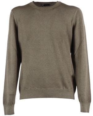 Fay Round-Neck Knitwear - Gray