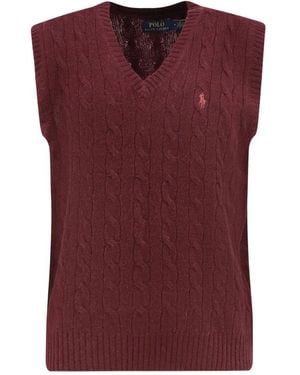 Polo Ralph Lauren Sleveless Knitwear - Violet