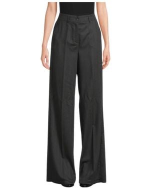Marella Wide Trousers - Black