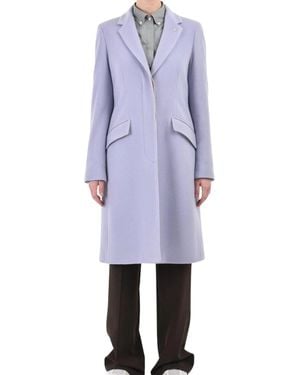 Manuel Ritz Single-Breasted Coats - Purple