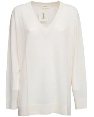P.A.R.O.S.H. V-Neck Knitwear - Blanco