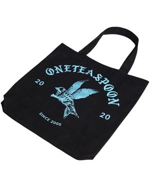 One Teaspoon Shopper Bag With Logo - Schwarz