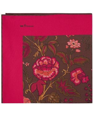 Kiton Silky Scarves - Rood