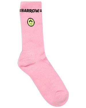 Barrow Smiley Face Rosa Socken - Pink