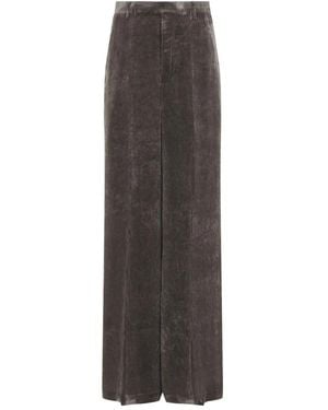 Rick Owens Wide Trousers - Marrón