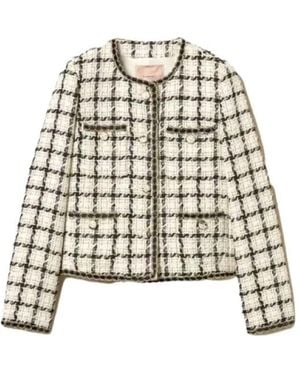 Twinset Tweed Jackets - Blanco