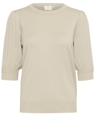 Kaffe Round-Neck Knitwear - Neutro