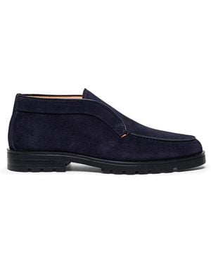 Santoni Wildleder Desert Boot - Blau