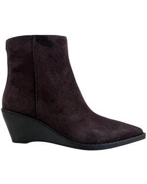Michael Kors Schoenen ,Bruin ,Leer Austin Wedge Bootie - Zwart