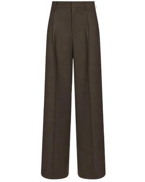 Tagliatore Wide Trousers - Brown