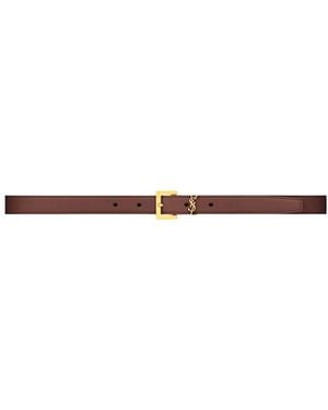 Saint Laurent Belts - Brown