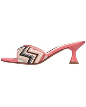 Missoni Heeled Mules - Rosa