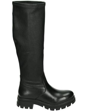 Copenhagen Shoes Sportliche Hohe Stiefel Schwarz Leder