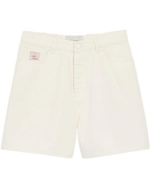 Ami Paris Denim Shorts - White