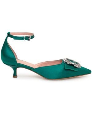 Anna F. Court Shoes - Green