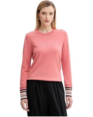 Paul Smith Gestreifter Manschettenpullover - Rot