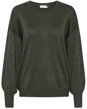 Kaffe Round-Neck Knitwear - Green