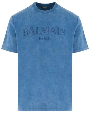 Balmain T-Shirts - Blue