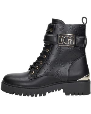 Guess Schoenen ,Zwart ,Leer Oranda Combat Boot