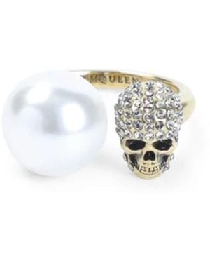 McQueen Rings - White