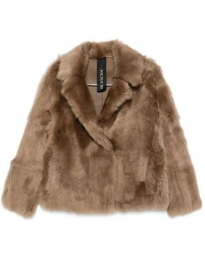 Blancha Faux Fur & Shearling Jackets - Brown