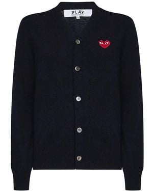 COMME DES GARÇONS PLAY Cardigans - Blue