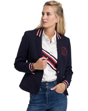 MARC AUREL Jassen ,Blauw ,Premium Blazer Jas 3680 7011