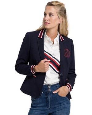 MARC AUREL Jassen ,Blauw ,Premium Blazer Jas 3680 7011