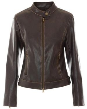 Liu Jo Jassen ,Bruin ,Leather Jassen