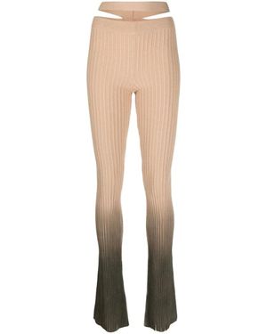 ANDREA ADAMO Wide Trousers - Neutre