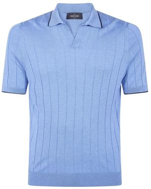 Gran Sasso Polo Shirts - Blue