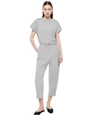 Imperial Cropped Trousers - Grey