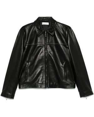 Ernest W. Baker Schwarze Jacke Mit Reißverschluss Und Taschen
