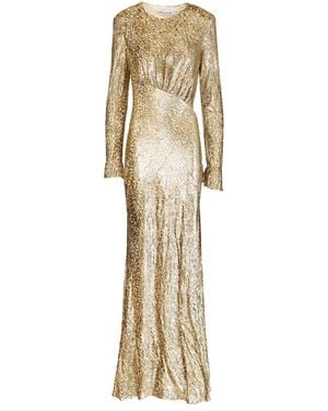Self-Portrait Maxi Dresses - Metallic