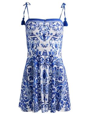 Alice + Olivia Glinda Mini Jurk - Blauw