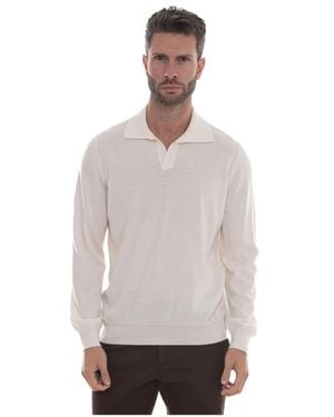 Gran Sasso Polo Lange Mouwen - Grijs