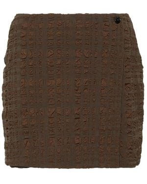 Nanushka Fede Fitted Mini Skort - Bruin