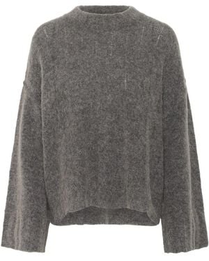 Karen By Simonsen Round-Neck Knitwear - Grijs