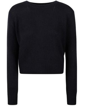 Be You Cropped Trui Met Ronde Hals - Zwart