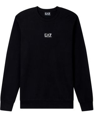 EA7 Round-Neck Knitwear - Azul