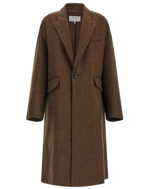 Maison Margiela Oversized Cocooning Jas - Bruin