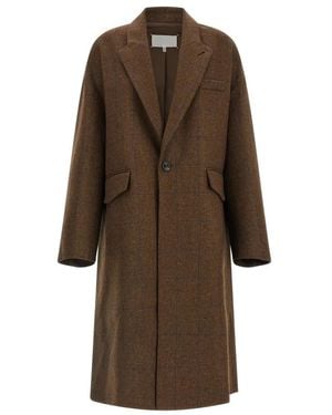 Maison Margiela Oversized Cocooning Jas - Bruin