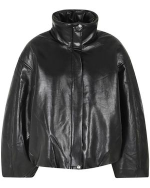 Anine Bing Jassen ,Zwart ,Leer Cyrus Jacket